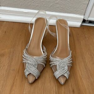 Elegant Silver Women's Shoes